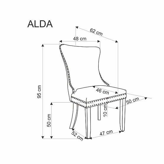 ALDA stolica bež (1p=2kom)