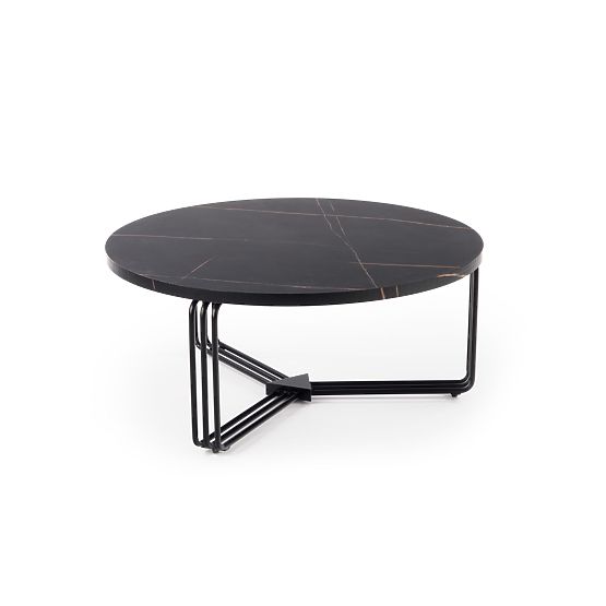 ANTICA konferencijski stolić ploča - crni mramor, okvir - crni (2p=1ks)