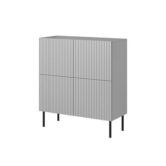 ASENSIO KM-2 komoda svijetlosiva, noge: crna (2p=1ks)
