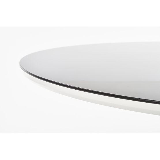 AVELAR ploča - crna / bijela, okvir - crni