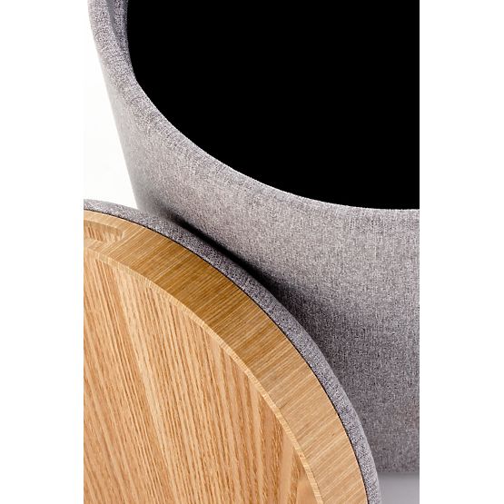 AVIKO set od 2 pufa, svijetlosiva