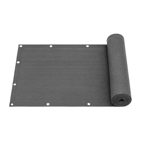 Balkonska tenda s okovima 100x700 cm zasjenjujuća mreža + instalacijski elementi siva MultiGarden