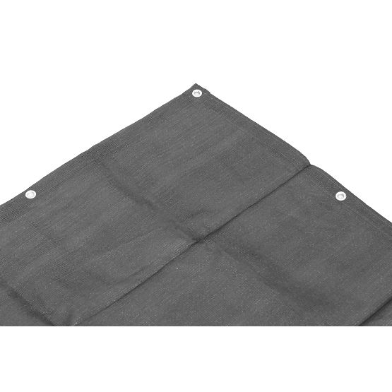 Balkonska tenda s okovom 100x500 cm zasjenjujuća mreža + instalacijski elementi siva MultiGarden