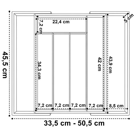Bambuski organizator za pribor IKAR
