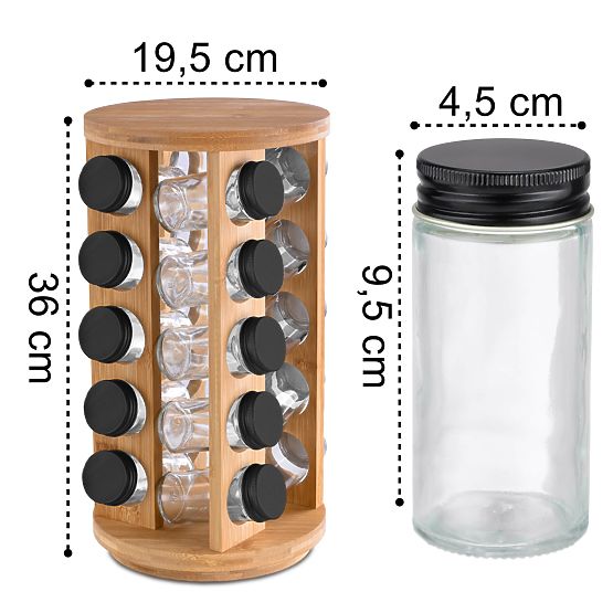 Bambusni rotirajući stalak za začine ROTOR