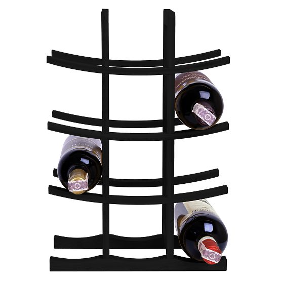 Bambusni stalak za vino Todgar crni