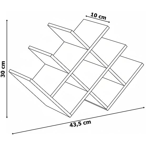 Bambusov stalak za vino SOLARIS prirodni