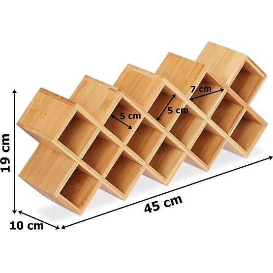 Bambusov stalak za začine KOCHEN 18 staklenki