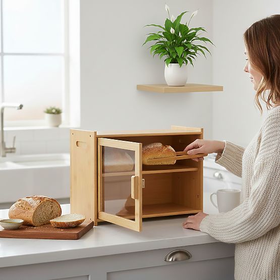 Bambusova kutija za kruh Pierre, posuda za kruh