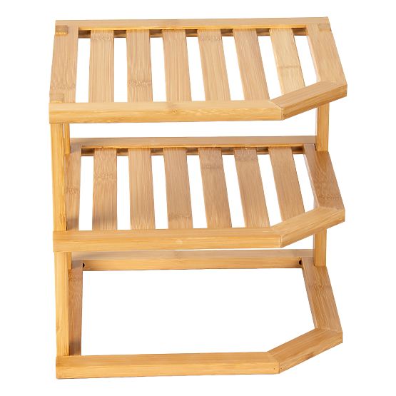 Bambusova kutna kuhinjska polica DEDAL