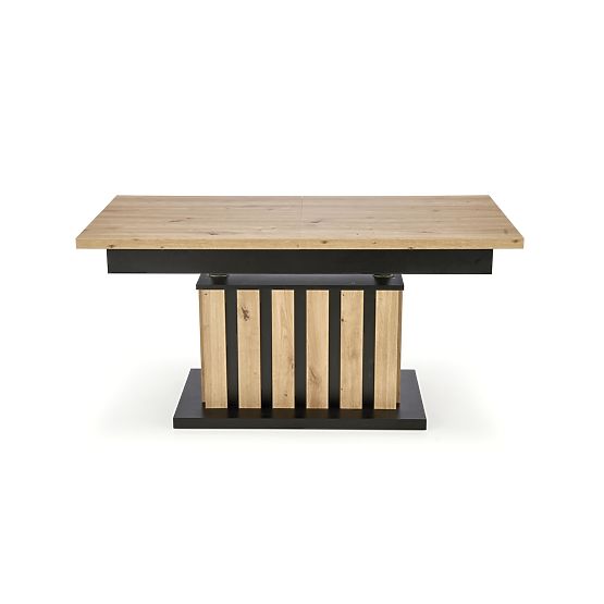 BARETTI konferencijski stolić hrast artisan/crni