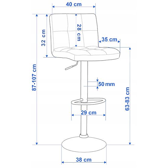Barska stolica Arako siva