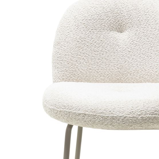 Barska stolica Fiori svijetlo bež, zaobljeni oblici