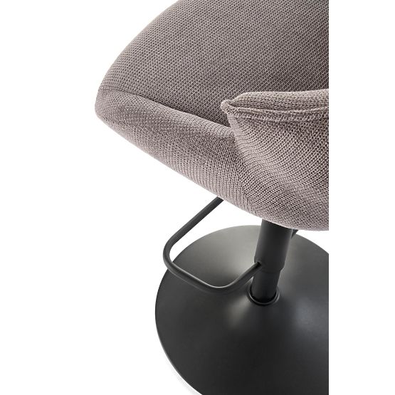 Barska stolica H122 noge - crne, sjedalo - sivo (1p=2kom)