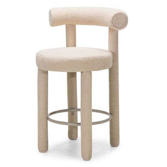 Barska stolica Pedro 2.0, bež, boucle