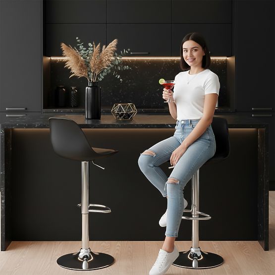 Barska stolica Ricardo crna