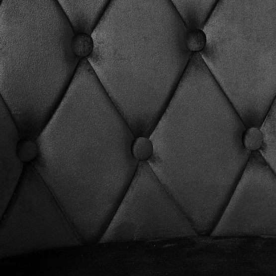 Baršunasta stolica ATLANTA VELVET crna