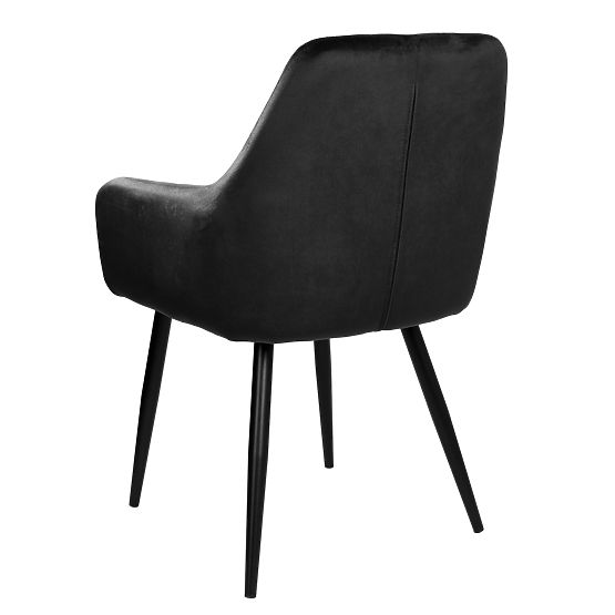 Baršunasta stolica ATLANTA VELVET crna