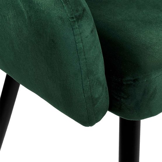 Baršunasta stolica ATLANTA VELVET tamno zelena