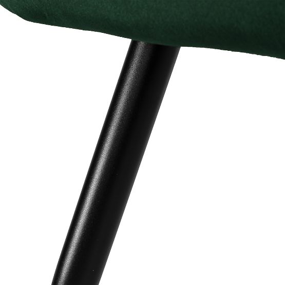 Baršunasta stolica ATLANTA VELVET tamno zelena