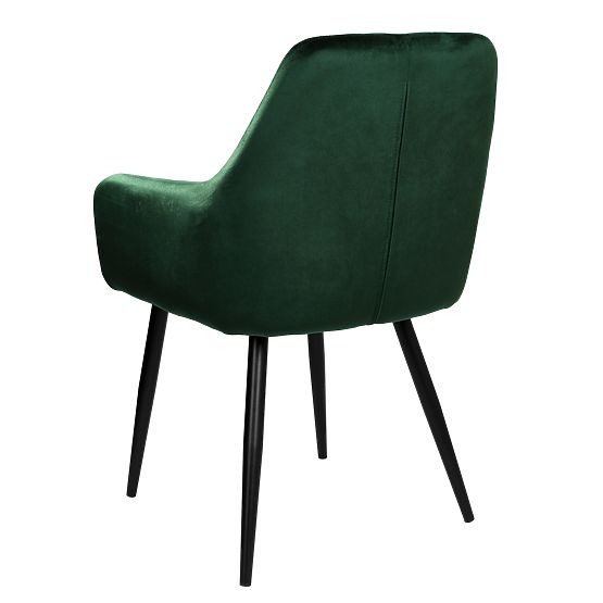 Baršunasta stolica ATLANTA VELVET tamno zelena