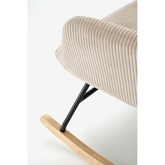 BELMIRO opuštajući naslonjač s funkcijom ljuljanja, krem (1p=1ks)