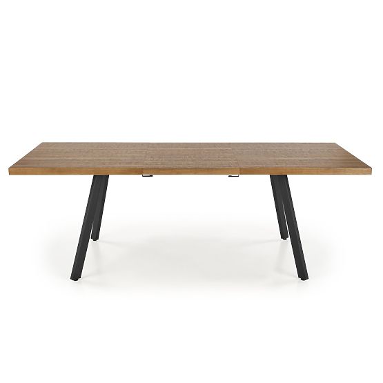 BERLIN proširivi stol 140-180 cm, ploča - orah, okvir - crni (2p=1ks)
