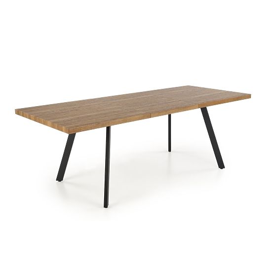 BERLIN proširivi stol 140-180 cm, ploča - orah, okvir - crni (2p=1ks)