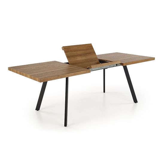 BERLIN proširivi stol 140-180 cm, ploča - orah, okvir - crni (2p=1ks)