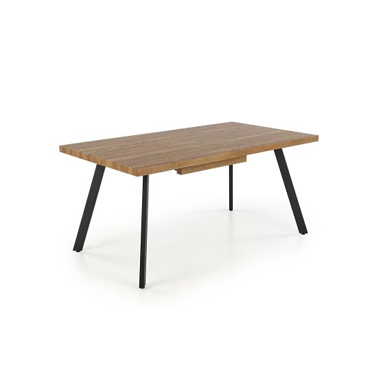 BERLIN proširivi stol 140-180 cm, ploča - orah, okvir - crni (2p=1ks)
