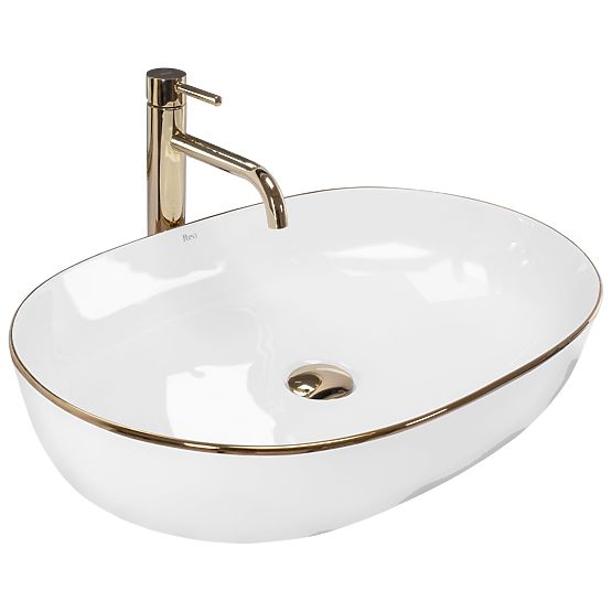 Bezvremenski umivaonik Rea CLEO 61 Gold Edge