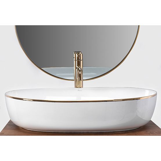 Bezvremenski umivaonik Rea CLEO 61 Gold Edge