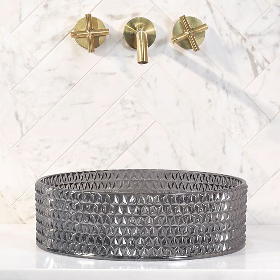 Bezvremenski umivaonik Rea Cristal 35 Black