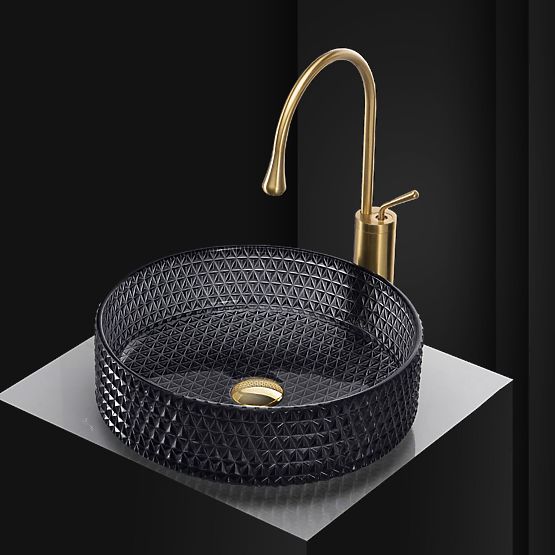 Bezvremenski umivaonik Rea Cristal 35 Black