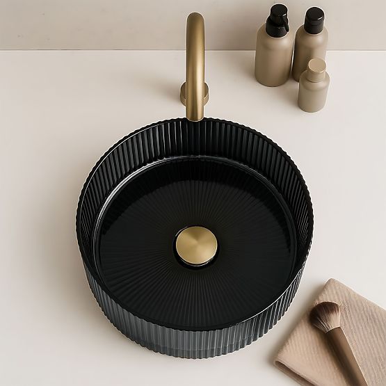 Bezvremenski umivaonik Rea Ingrid 36 Crna