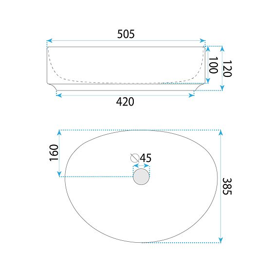 Bezvremenski umivaonik Rea Joana 50