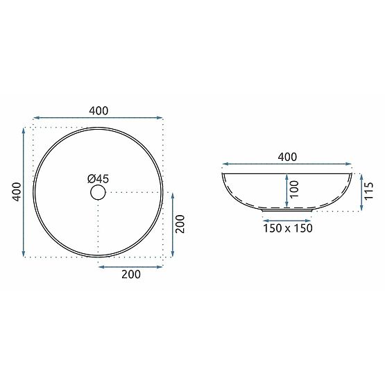 Bezvremenski umivaonik Rea Juliana