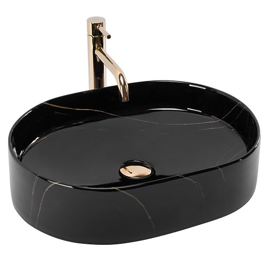 Bezvremenski umivaonik Rea Nadia 50 Black Stone