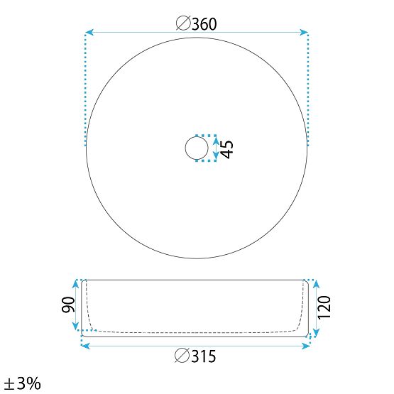 Bezvremenski umivaonik Rea Stefania