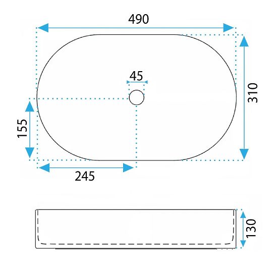 Bezvremenski umivaonik Rea Vanda Cinnamon Matt
