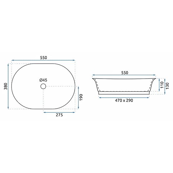 Bezvremenski umivaonik REA WILMA RUSTIC