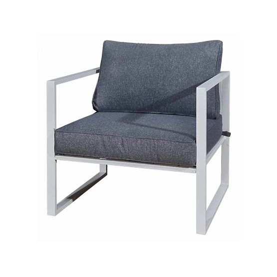 Bijela aluminijska vrtna stolica MOSTRARE bijela
