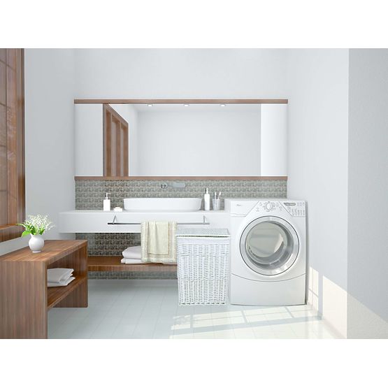 Bijela pletena košara 114 L