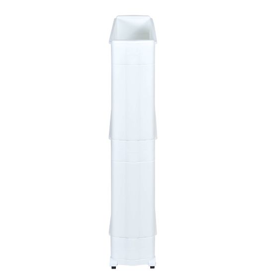 Bijele kupaonske police na kotačićima 3 razine Leira