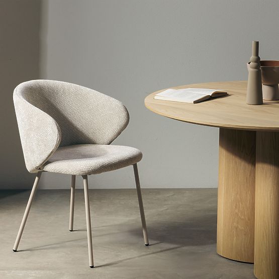 Blagovaonska stolica Adrano, svijetlo bež/bež noge