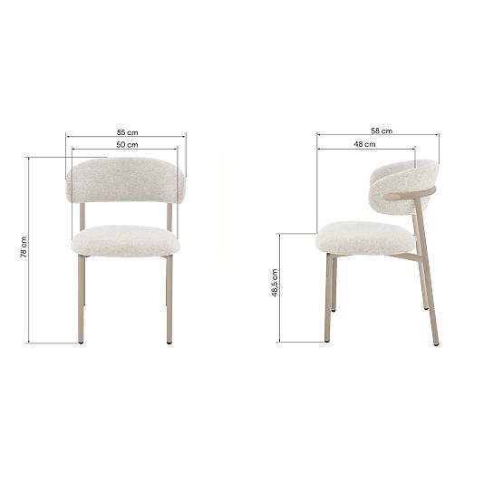 Blagovaonska stolica Fresno, bež