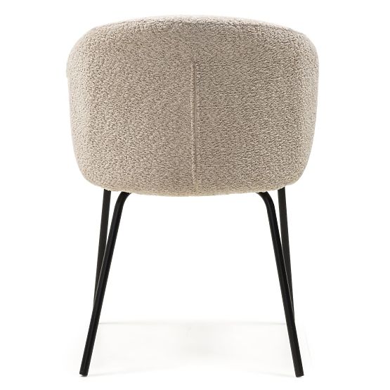 Blagovaonska stolica Larisa, bež/crne noge