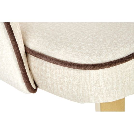 Blagovaonska stolica MARINO - med hrast/krem