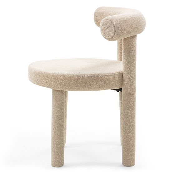Blagovaonska stolica Pedro 2.0, bež, boucle