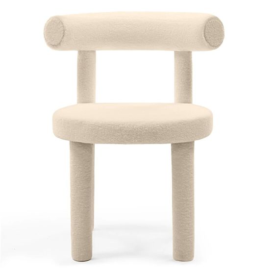 Blagovaonska stolica Pedro 2.0, krem, boucle